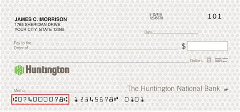 huntington bank routing number